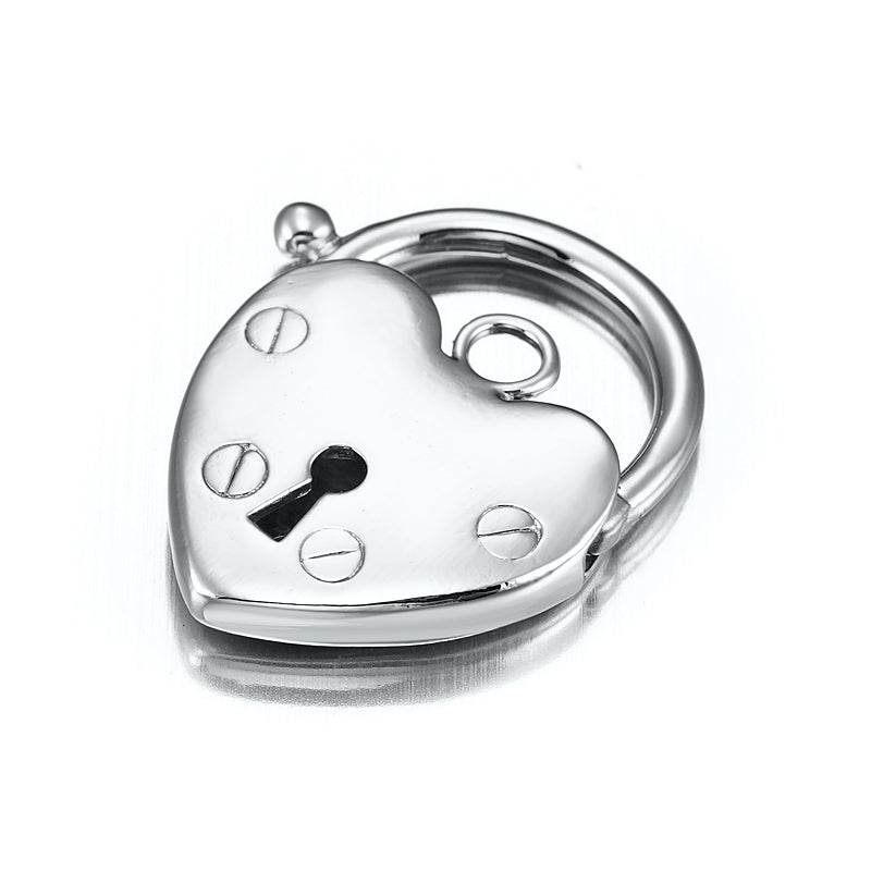 Classic 925 Sterling Silver Plated Plain Heart Locket - LPs-S