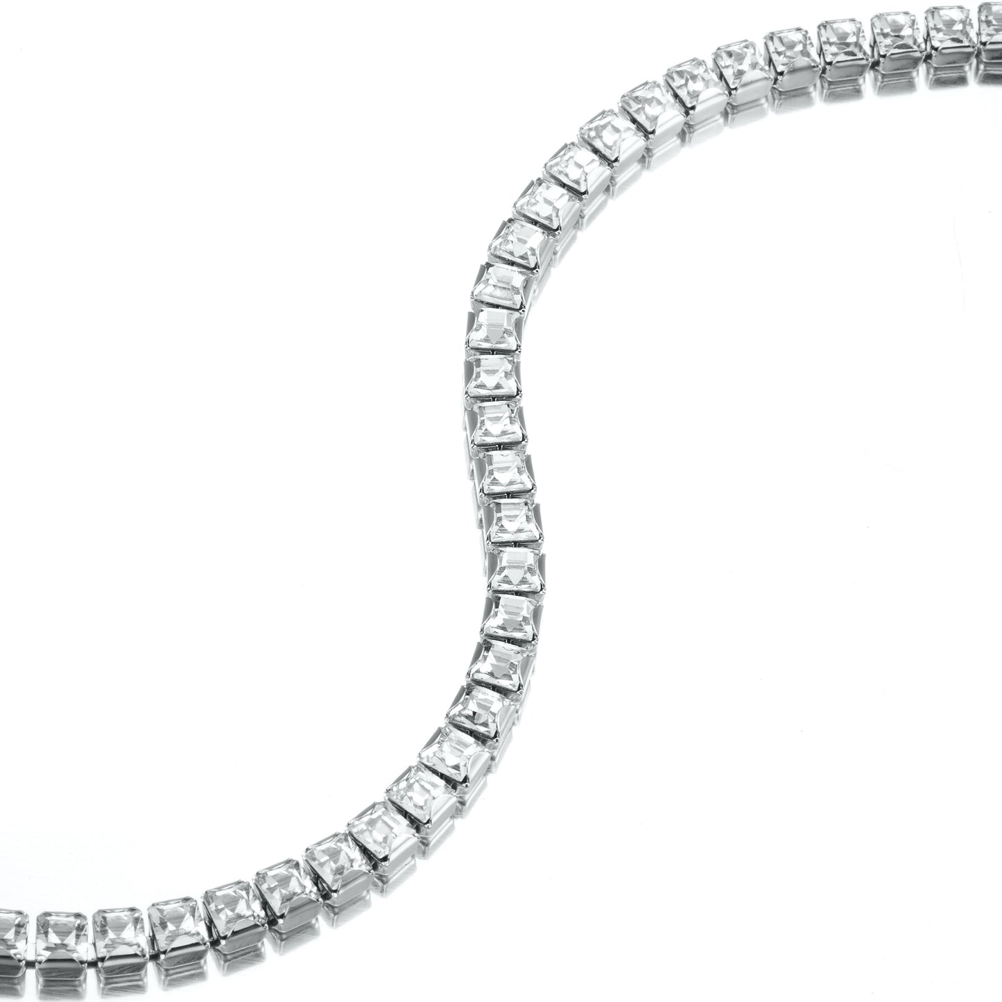 Heavy 925 Sterling Silver Plated Tennis Bracelet Made with SWAROVSKI® Crystals - USA Made