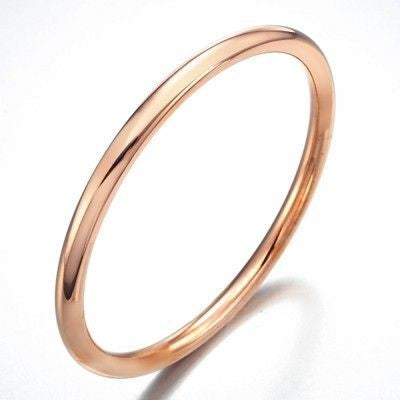 18ct Heavy Rose Gold Plated Children's Golf Bangle - USA Made