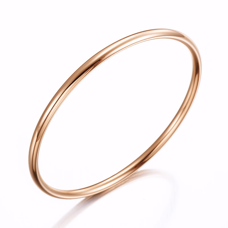 18ct Heavy Rose Gold Plated Children's Golf Bangle - USA Made