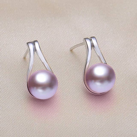 Stunning French Hook Drop Earrings made with Genuine Freshwater Pearls