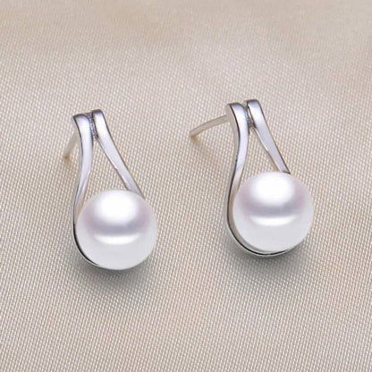 Stunning French Hook Drop Earrings made with Genuine Freshwater Pearls