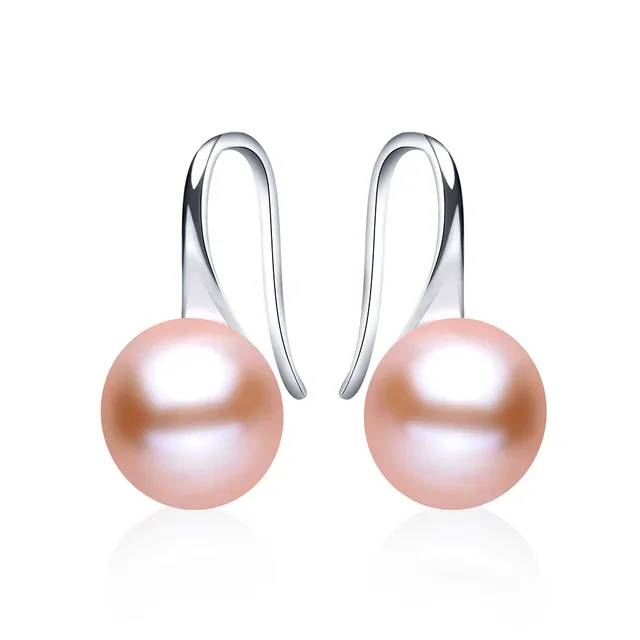 Designer French Hook Drop Earrings made with Genuine Freshwater Pearls