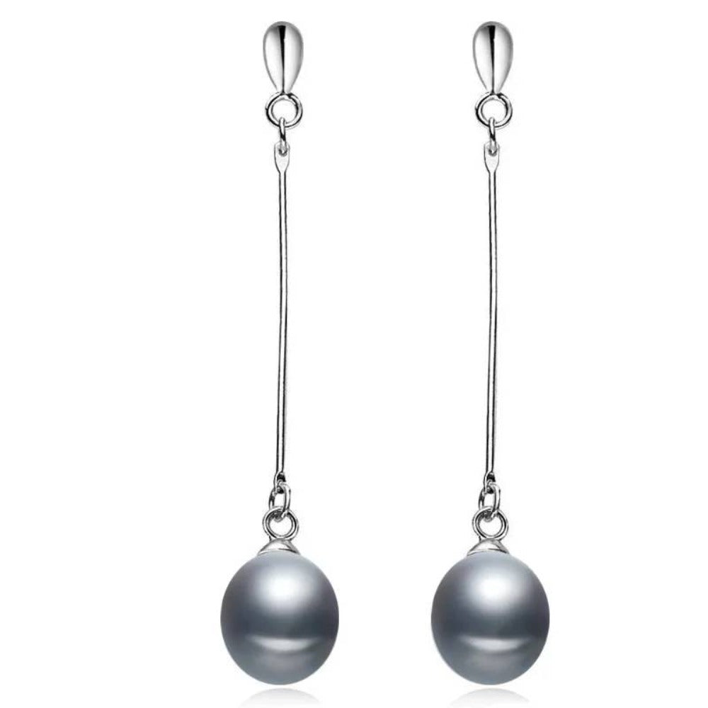 Stunning Genuine Freshwater Pearl Dangle Earrings