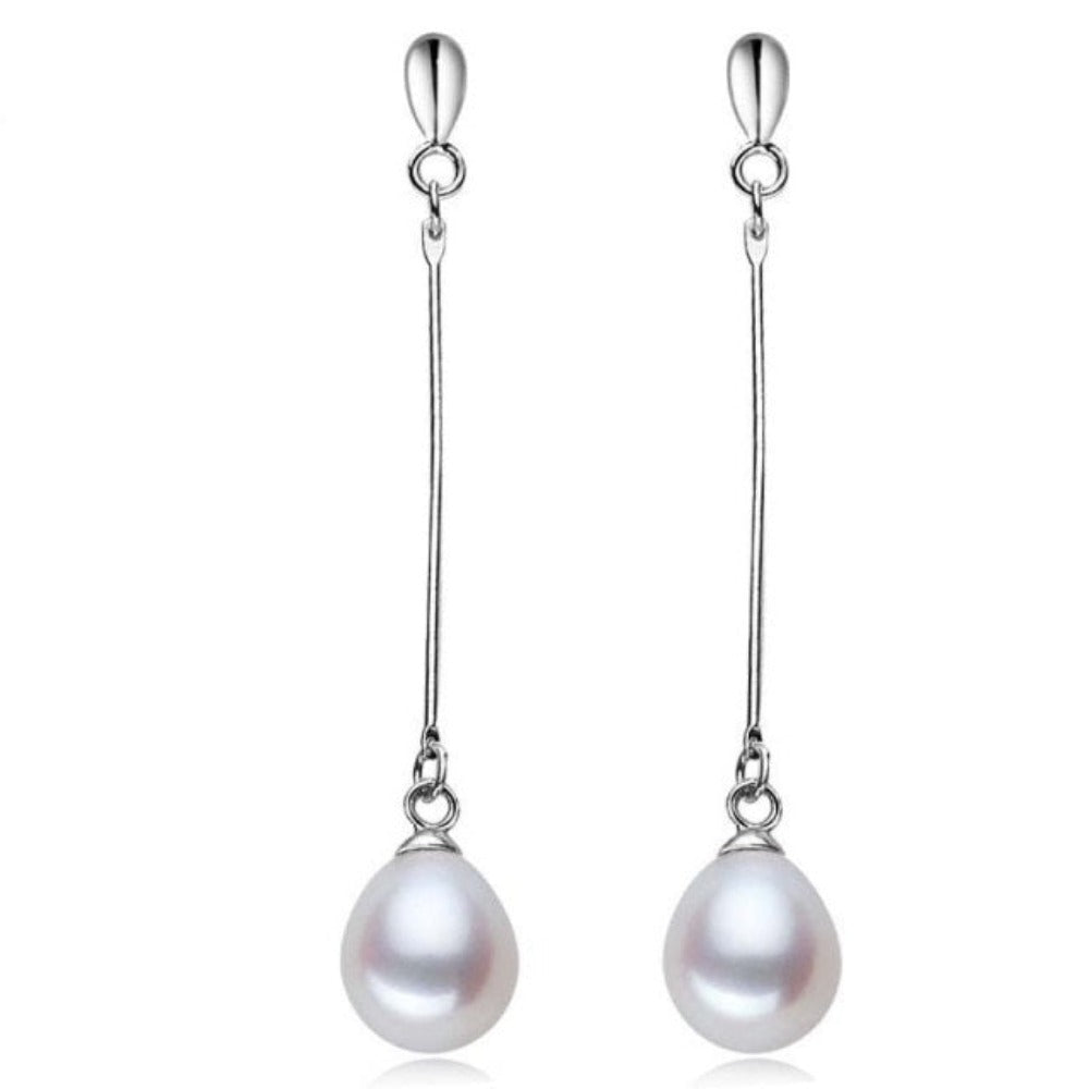 Stunning Genuine Freshwater Pearl Dangle Earrings