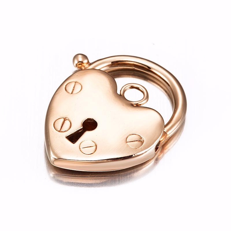 Classic 18ct Heavy Rose Gold Plated Plain Heart Locket - USA Made