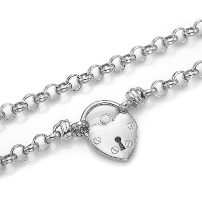 925 Sterling Silver Plated 6mm Belcher Chain Necklace Featuring a Plain Locket - USA Made