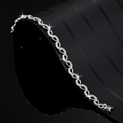 7.5 Inch Tennis Bracelet Featuring 63 Crystals by Swarovski®