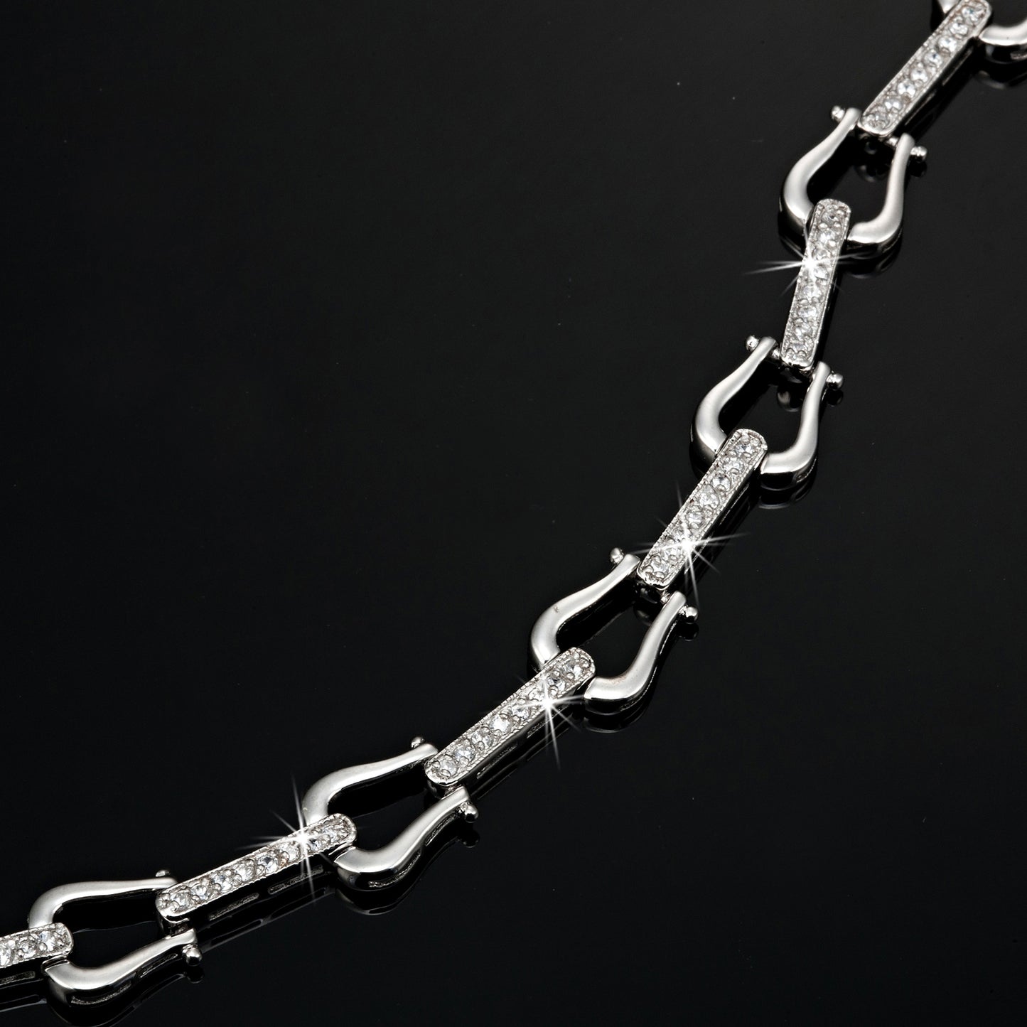 Designer Tennis Bracelet Featuring 63 Crystals by Swarovski®