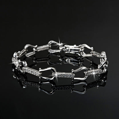 Designer Tennis Bracelet Featuring 63 Crystals by Swarovski®
