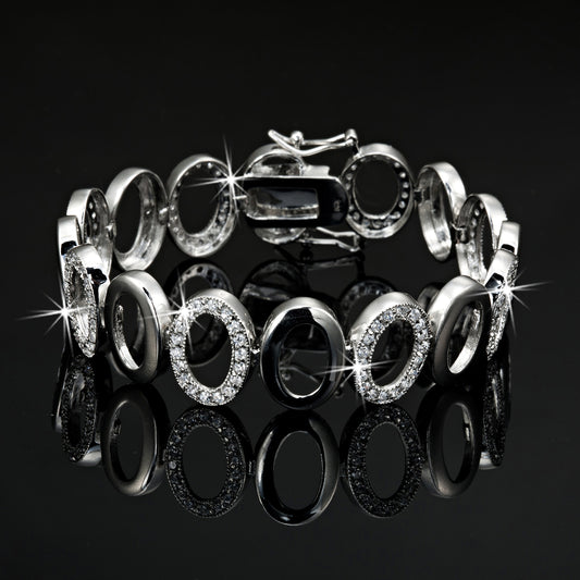 Tennis Bracelet Featuring 144 Crystals by Swarovski