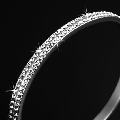Designer Pave Bangle Featuring Crystals by Swarovski