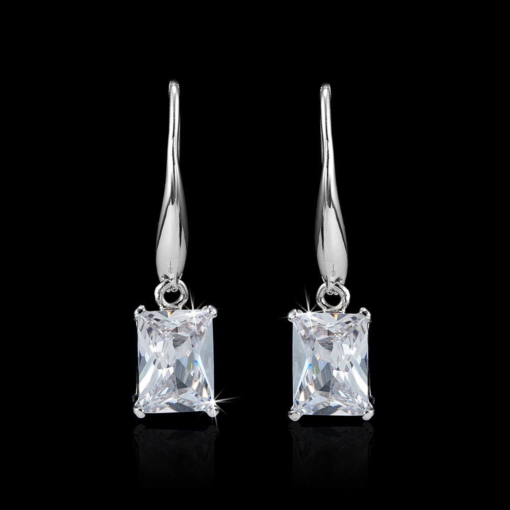 Drop Earrings Featuring 2 Crystals by Swarovski®