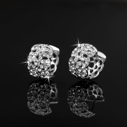 Huggie Earrings Featuring 36 Crystals by Swarovski®
