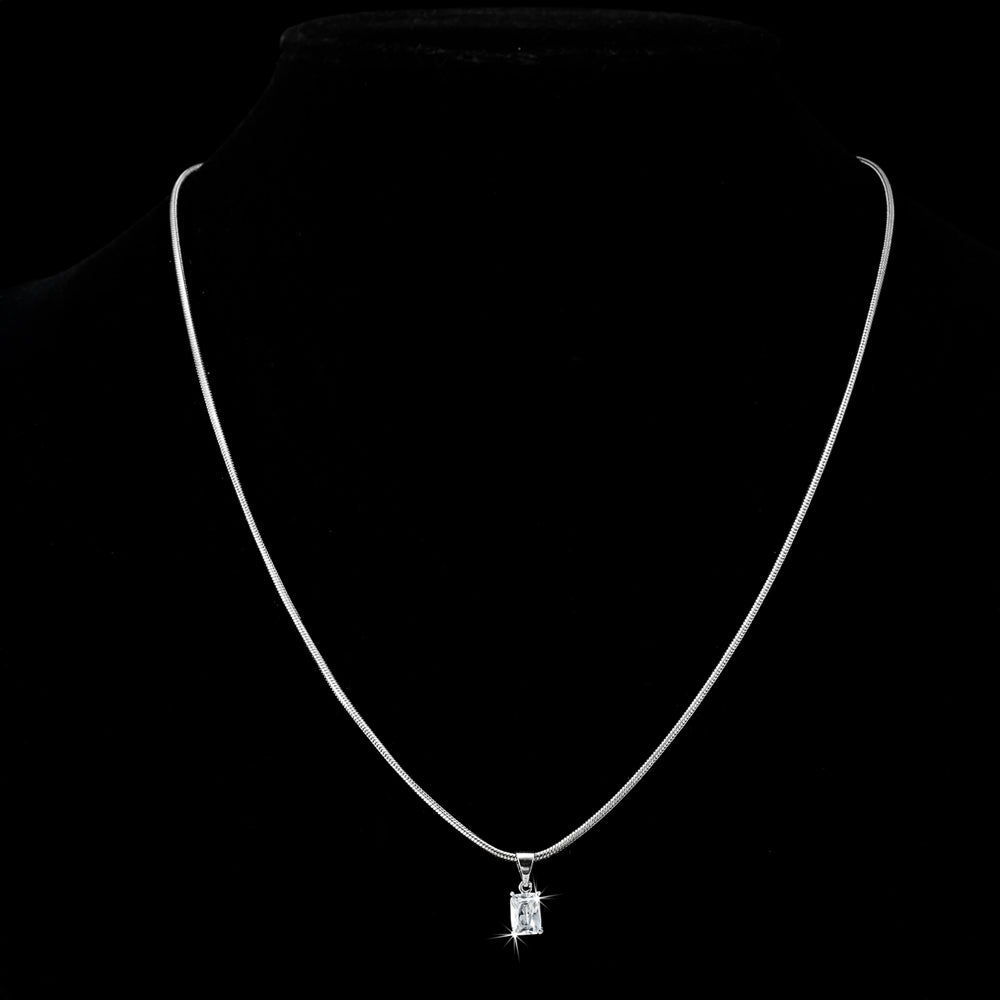 Drop Pendant Necklace with Genuine Crystals by Swarovski®