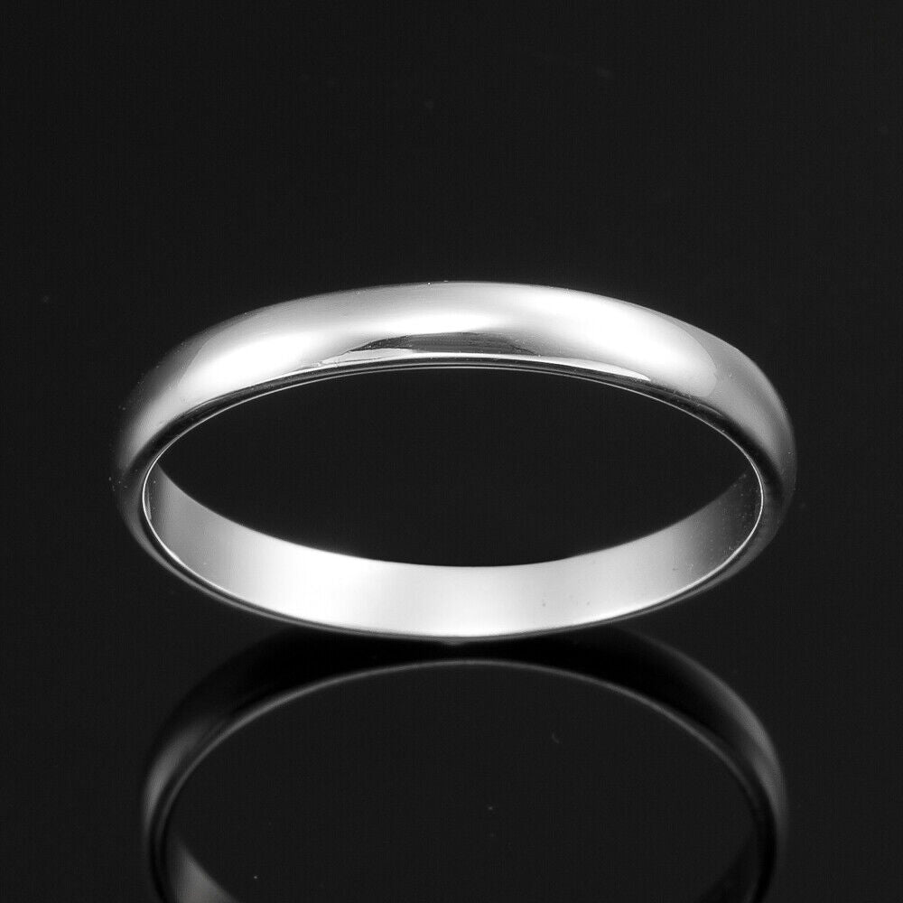 Solid 925 Sterling Silver Men's Band Ring